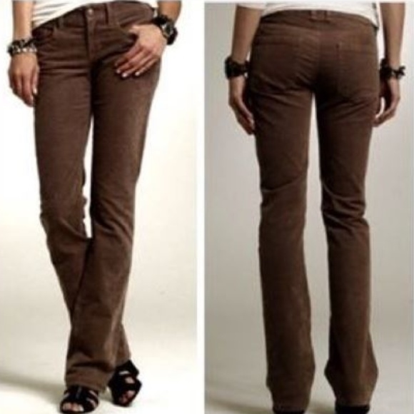 women's low rise bootcut corduroy pants